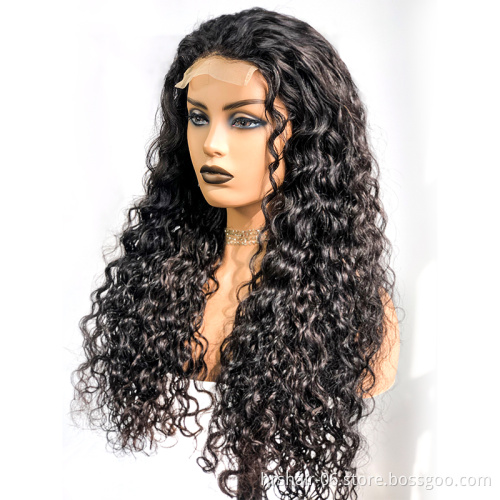 wholesale wigs 100% human hair Brazilian 4*4 closure water wave human hair wig lace front glueless wigs for black women